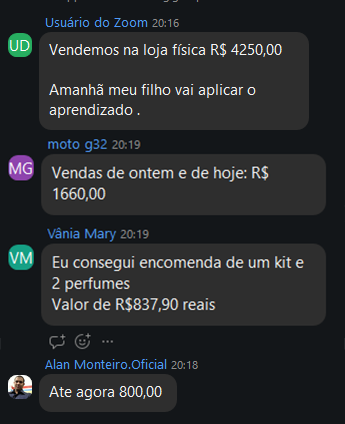 Depoimento 2 de aluno